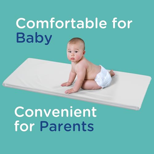 Children's Factory Vinyl Changing Pad with Waterproof Seams, 39" x 17" Pad | Wipeable Baby Changing Pad, Easy to Clean Portable Changing Pad