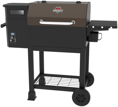 465 SQ.IN Wood Pellet Grill & Smoker with Side Shelf, 8 IN 1 BBQ Grill with PID Temperature Control for Outdoor Cooking, BBQ Camping and Patio