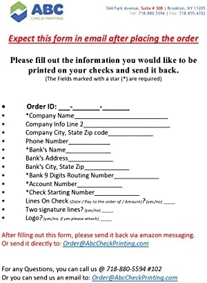 ABC Computer Checks Compatible w/QuickBooks, Checks on Top, Gray Linen (100 Sheets)