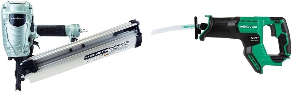Metabo HPT Framing Nailer, 21° Plastic Collated 2-3.5in, NR90AES1