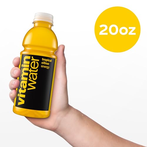 vitaminwater Refresh Tropical Mango, Flavored Water Beverage Bottles, 20 fl oz, 12 Pack