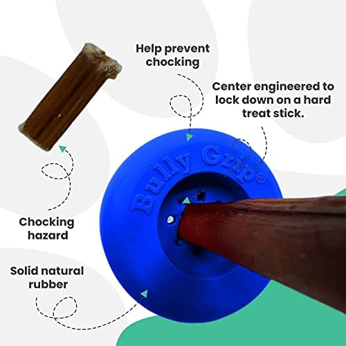 Bully Stick Holder for Dogs -Large Size - Interactive Dog Toy, Dog Treat Holder, Slow Feeder, Treat Dispenser, Chew Toy and Dog Safety Device
