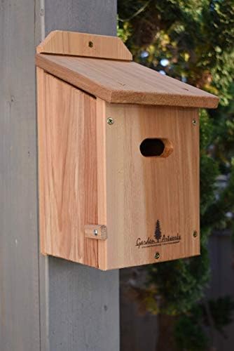 Swallow Birdhouse with Special Entrance Deters House Sparrows. Made in the USA!