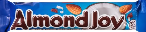 ALMOND JOY Coconut and Almond Chocolate Candy Bars, 1.61 oz (36 Count)