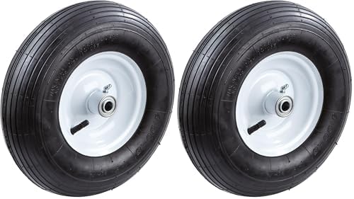 Farm and Ranch FR2200 Pneumatic Replacement Tire for Wheelbarrows and Utility Carts, 13-Inch, Black