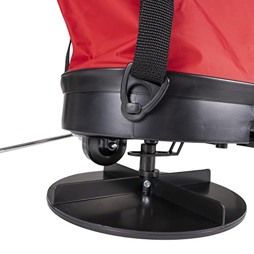 EarthWay Products 2750 25lb Nylon Bag Seeder Spreader - Red, Durable, Water Resistant, Food Plot Equipment, Seed Spreader