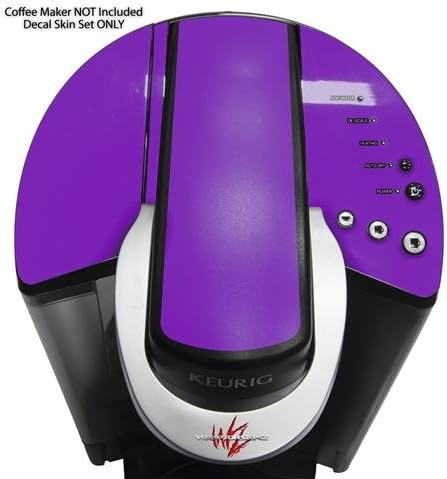 Decal Style Vinyl Skin compatible with Keurig K40 Elite Coffee Makers Solids Collection Purple (COFFEE MAKER NOT INCLUDED)