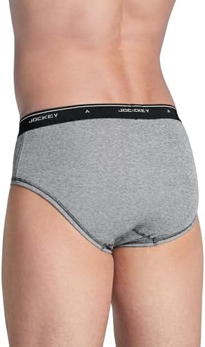Jockey Classic Low Rise Brief- 6 Pack - 100% Cotton Underwear for Men