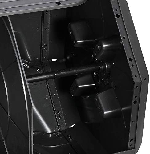 SUPER DEAL Outdoor Compost Tumbler, 43 Gallon Dual Chamber BPA Free Large Compost Bin 360° Rotating Tumbling Composter for Garden Yard, Black