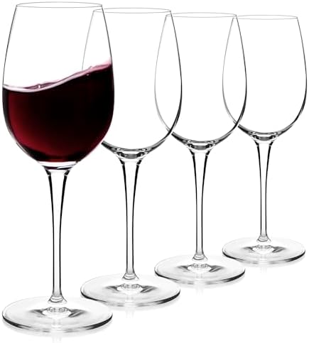 Luigi Bormioli Crescendo Bourgogne Wine Glasses - Clear, Set of 4