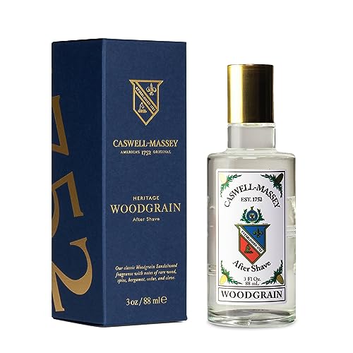 Caswell-Massey Number Six Gold Cap After Shave, Soothing Aftershave with Orange Blossom, Bergamot & Rosemary, 3 Fl Oz