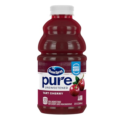 Ocean Spray® Pure Unsweetened Tart Cherry, 100% Tart Cherry Juice, 32 Fl Oz Bottle