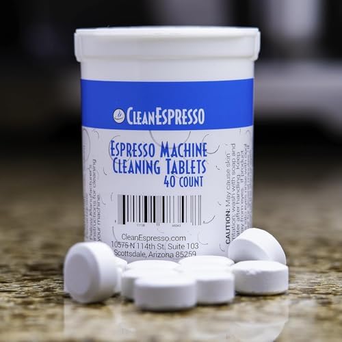 CleanEspresso - Designed For Breville Cleaning Kit - 40 Cleaning Tablets and 6 Water Filters for Breville Espresso Machines - 2g Espresso Machine