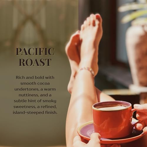 Royal Kona 10% Kona Coffee Blend Whole Bean, Classic Pacific Medium-Dark Roast, Smooth Bold Hawaiian Coffee Beans, Rich Full-Bodied Flavor, 8 oz