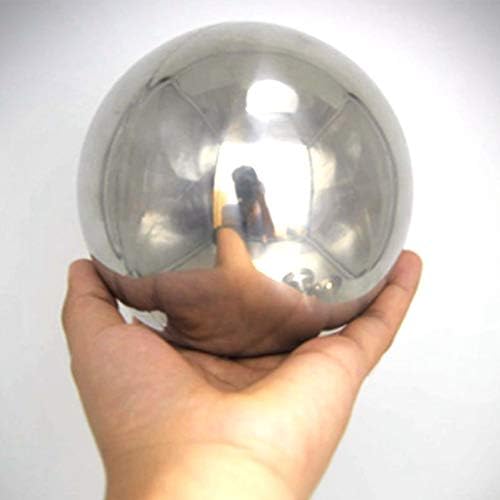 Stainless Steel Gazing Ball, 6 Pcs 50-150 mm Mirror Polished Hollow Ball Reflective Garden Sphere, Floating Pond Balls Seamless Gazing Globe for Home Garden Ornament Decorations (6 Pcs Mix)