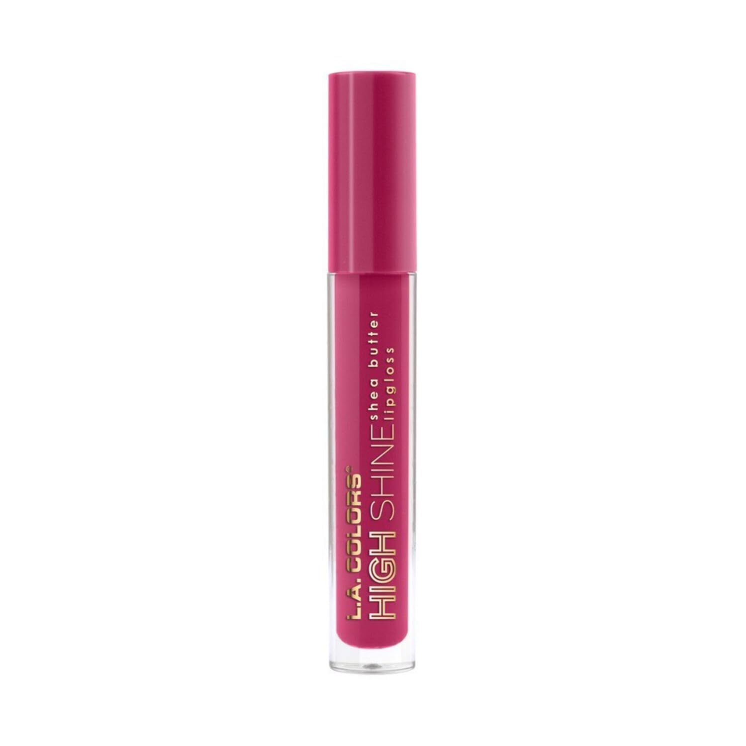 L.A. COLORS High Shine Shea Butter Lip Gloss, Baby Cakes, 0.14 Oz