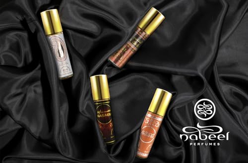 Nabeel Perfumes Roll On-Concentrated Perfume Oil 6ml (0.2 oz) | Heritage Collection | Free from Alcohol | by Nabeel Perfumes (6 Pack, Nasaem Roll On)