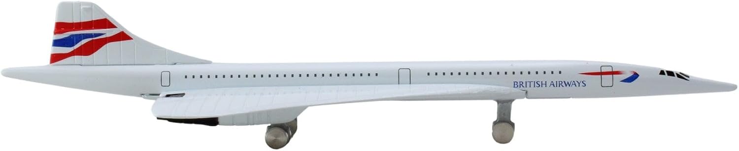 Daron British Airways Concorde Single Plane Toy , White Small
