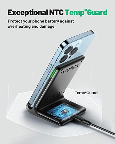 INIU Wireless Charger, 15W Fast Wireless Charging Phone Station with LED
