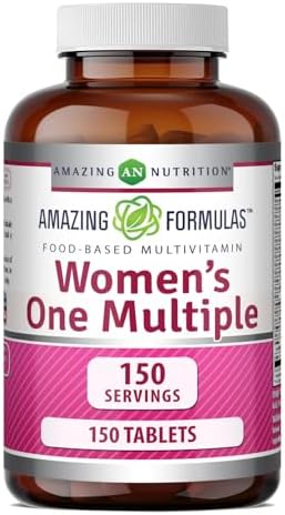 Amazing Formulas Women's One Multivitamin | Food Based | 150 Tablets, 5 Month Supply | Complete Blend of 40 Vitamins
