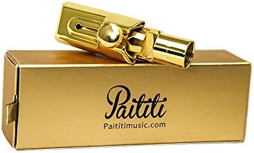 Paititi Professional Gold Plated Alto Saxophone Metal Mouthpiece #6