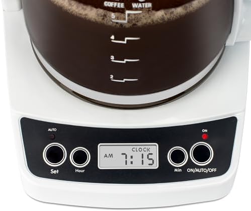 Capresso 5-Cup Mini Drip Coffee Maker, Black and Stainless Steel
