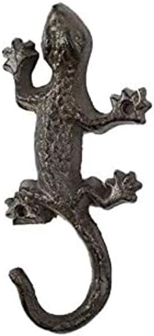 Cast Iron Lizard Hook 6" - Wall Decor Hook - Iron Home Decoration