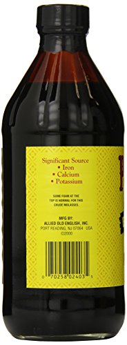 Plantation Blackstrap Molasses 15 oz – Unsulphured Blackstrap Molasses, Rich Natural Sweetener for Baking, BBQ, Baked Beans, Gingerbread & Beverages