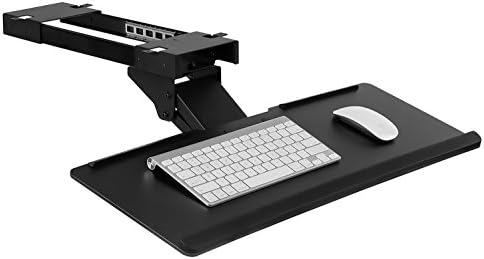 Mount-It! Keyboard Tray Under Desk, Full Motion Computer Keyboard and Mouse Tray, Slide Out Ergonomic Keyboard Drawer with Gel Wrist Pad, 26" Wide