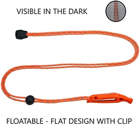 LuxoGear Emergency Whistles with Lanyard Safety Whistle Survival Shrill Loud Blast for Kayak Life Vest Jacket Boating Fishing Boat Camping Hiking