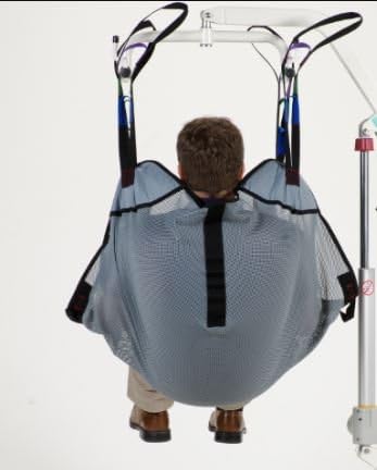 Patient Aid Full Body Mesh Patient Lift Sling for Safe Transfers | 110-200 lb Capacity | Breathable Mesh Fabric | Full Body Support | Hoyer Safe Lifting for Elderly & Bariatric