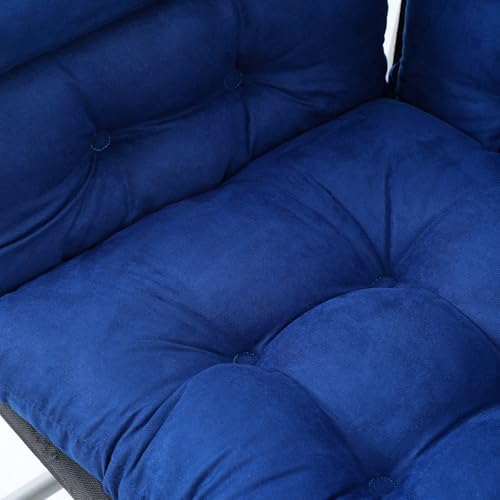 Wheelchair Cushions，Pressure Pain Relief Accessories with Armrest Covers. Supports Coccyx & Back, Non-Slip. Fits 18" Wheelchair with Full Arms, Blue.