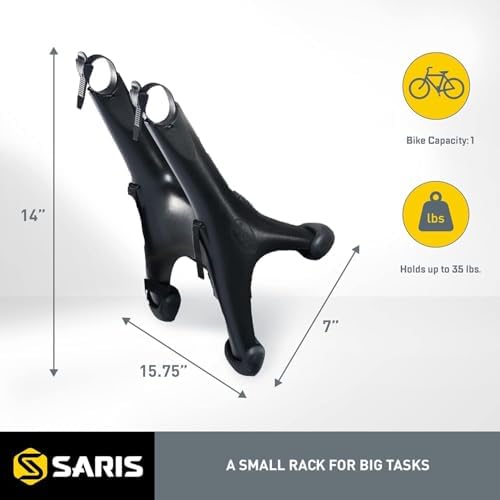 Saris Solo Bike Rack – Trunk Mount, 1-Bike Carrier for Cars & SUVs – Lightweight