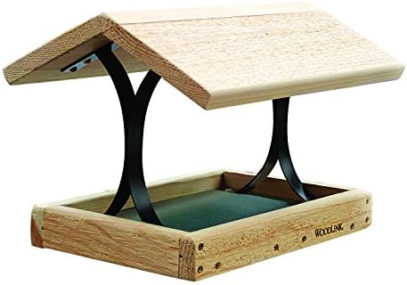 Woodlink Cedar Fly-Thru Bird Feeder, Cedar