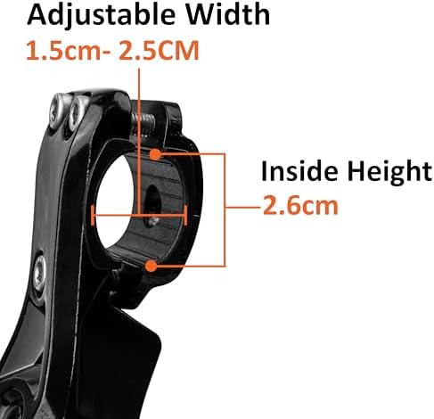 BV Rear Bike Stand for 24"-28" Bikes - Adjustable Bike Kickstand for Adult Bike with 8 Height Levels, Non-Slip Foot & Clamp Grip (Black, Capacity 55 lbs, Single Mount)