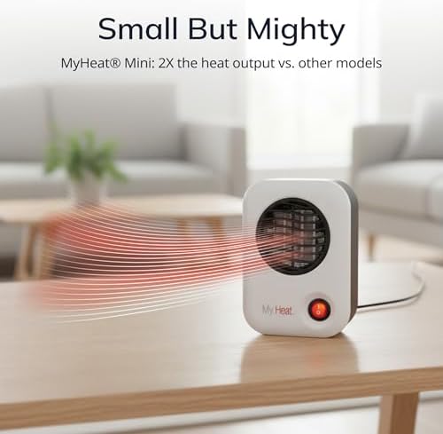 Lasko MyHeat Personal Space Heater, Compact, White
