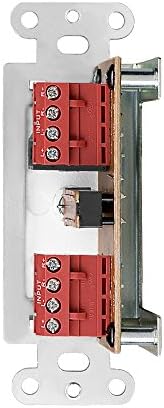 OSD Audio in Wall Speaker Selector A/B Switch, Select from 2X Speaker Pairs White AB12
