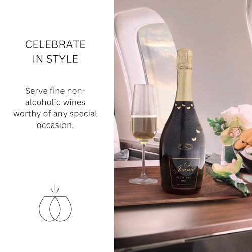 Halal Certified Wine Sampler 4 Bottles (25.4 Fl Oz Each) Lussory Merlot & Chardonnay, So Jennie Paris Rosé Sparkling & Blanc Dry (France & Spain)