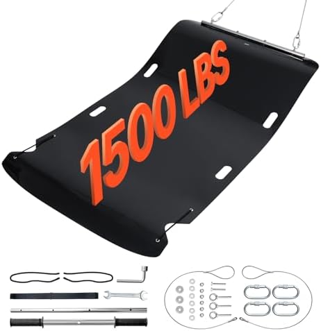 VEVOR Yard Drag Sled, 90 x 46 in, 1500lbs Heavy Duty Utility Sled, HDPE Drag Glider with Ropes & Pull Cables