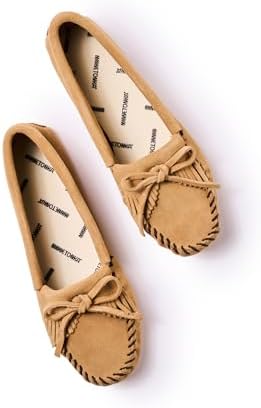 Minnetonka Women's Kilty Suede Softsole Moccasin