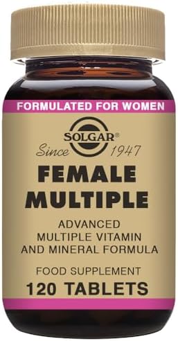 Solgar Female Multiple, 120 Tablets, Multivitamin, Mineral & Herbal Formula | For Women, Advanced Phytonutrient - Vegan, Gluten Free, Dairy Free