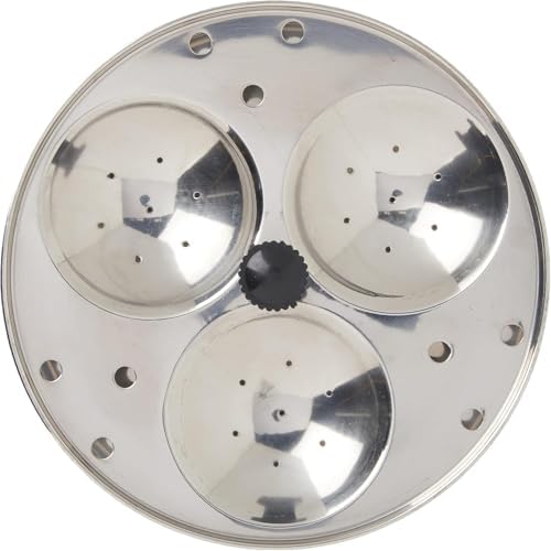 Tabakh 3-Rack Stainless Steel Hawkins Type Idli Stand, Makes 9 Idlys