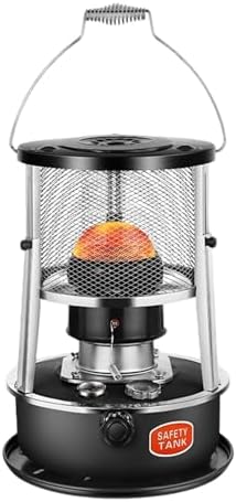 Portable Kerosene Heater, Non-Electric Heater for Tent Cooking Ice Fishing Home and Survival Emergency, Black