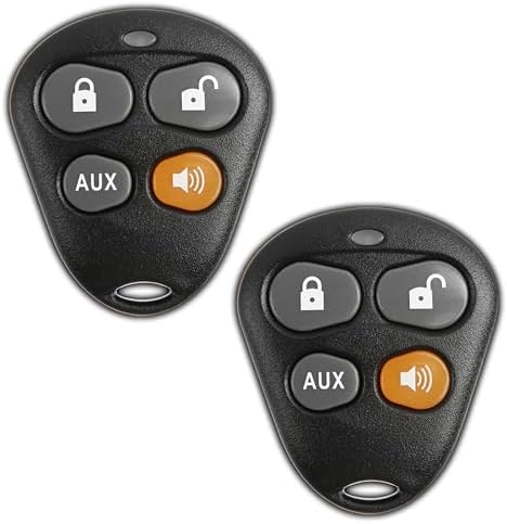 KeylessOption Keyless Entry Remote Starter Car Key Fob Alarm for Aftermarket Viper Automate EZSDEI474V 474V (Pack of 2)