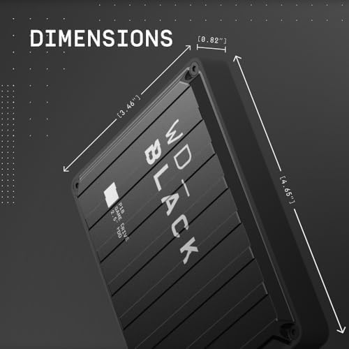WD_BLACK 4TB P10 Game Drive, Portable External Hard Drive, Works with Playstation, Xbox, & PC - WDBA3A0040BBK-WESN