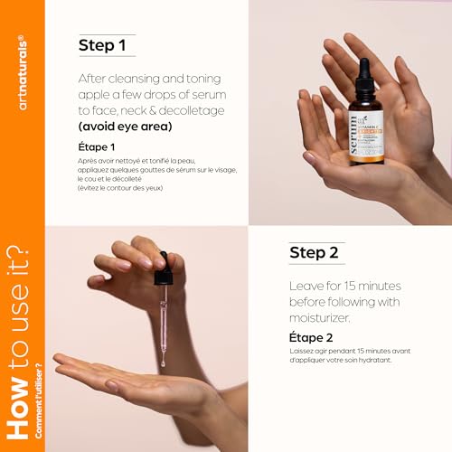 ArtNaturals Vitamin C Serum with Hyaluronic Acid, 1 fl oz