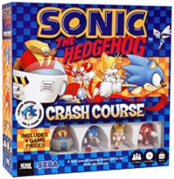 Sonic the Hedgehog Crash Course by IDW Games | Fast-Paced Racing with Build-As-You-Play Track | Chaos Emeralds and Pre-Painted Miniatures | 2-4