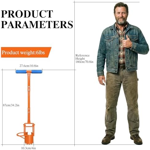 glorousamc Bulb Planter, Weeder, Sod Plugger, Flower Planting