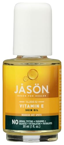 JASON Vitamin E 5,000 IU Moisturizing Body Oil, For Hair, Face, and Body, 4 Fluid Ounces