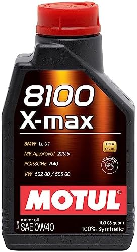 Motul MTL104531 8100 0w40 x-Max Oil1 Liter, 1 Large, 1 Pack